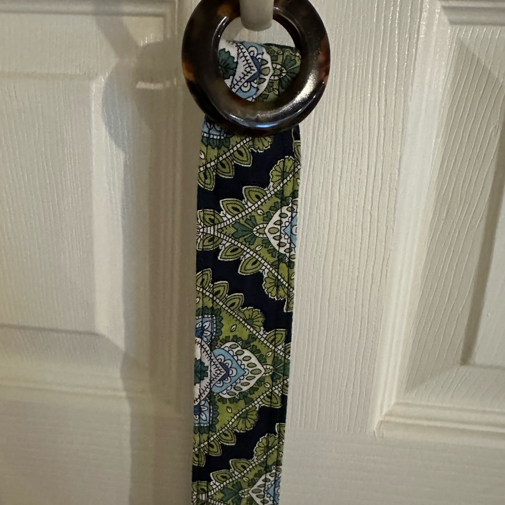 Vera Bradley Green and Blue Reversible Belt